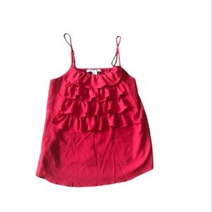 Forever 21 red ruffled tank.